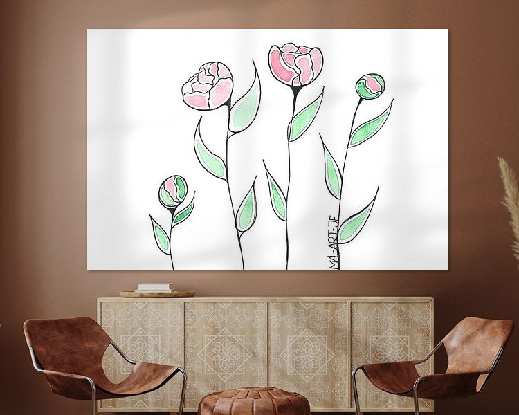 Example of the artwork in a room