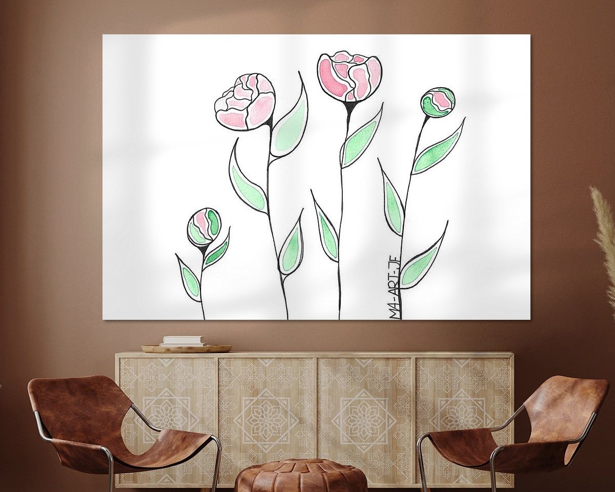 Example of the artwork in a room