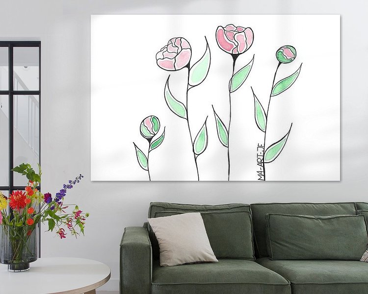 Example of the artwork in a room