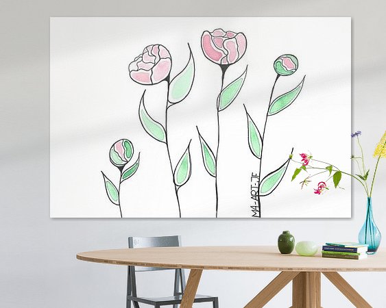 Example of the artwork in a room
