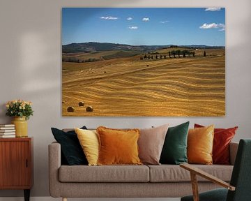 Golvende heuvels in Toscane van Dennis Wierenga