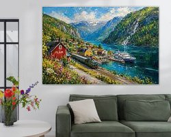 Example of the artwork in a room