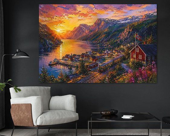 Example of the artwork in a room