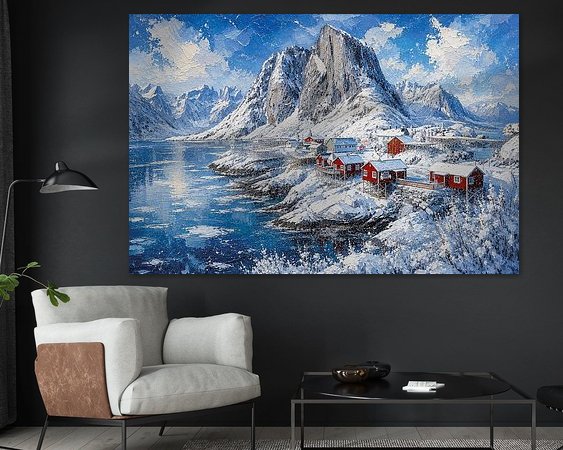 Example of the artwork in a room