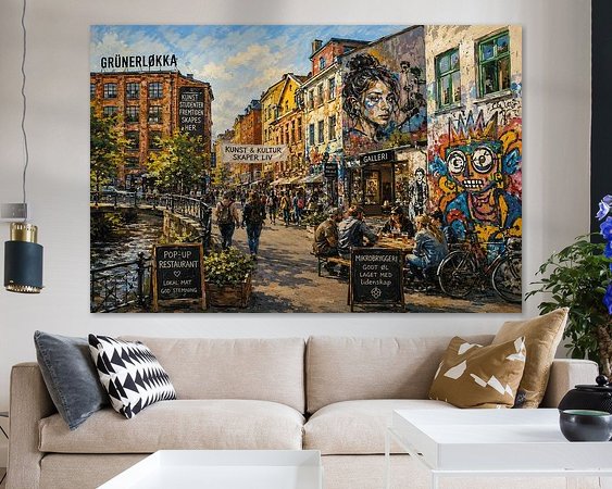 Example of the artwork in a room