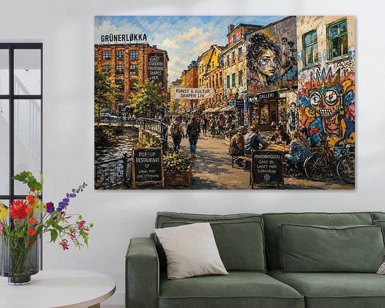 Example of the artwork in a room