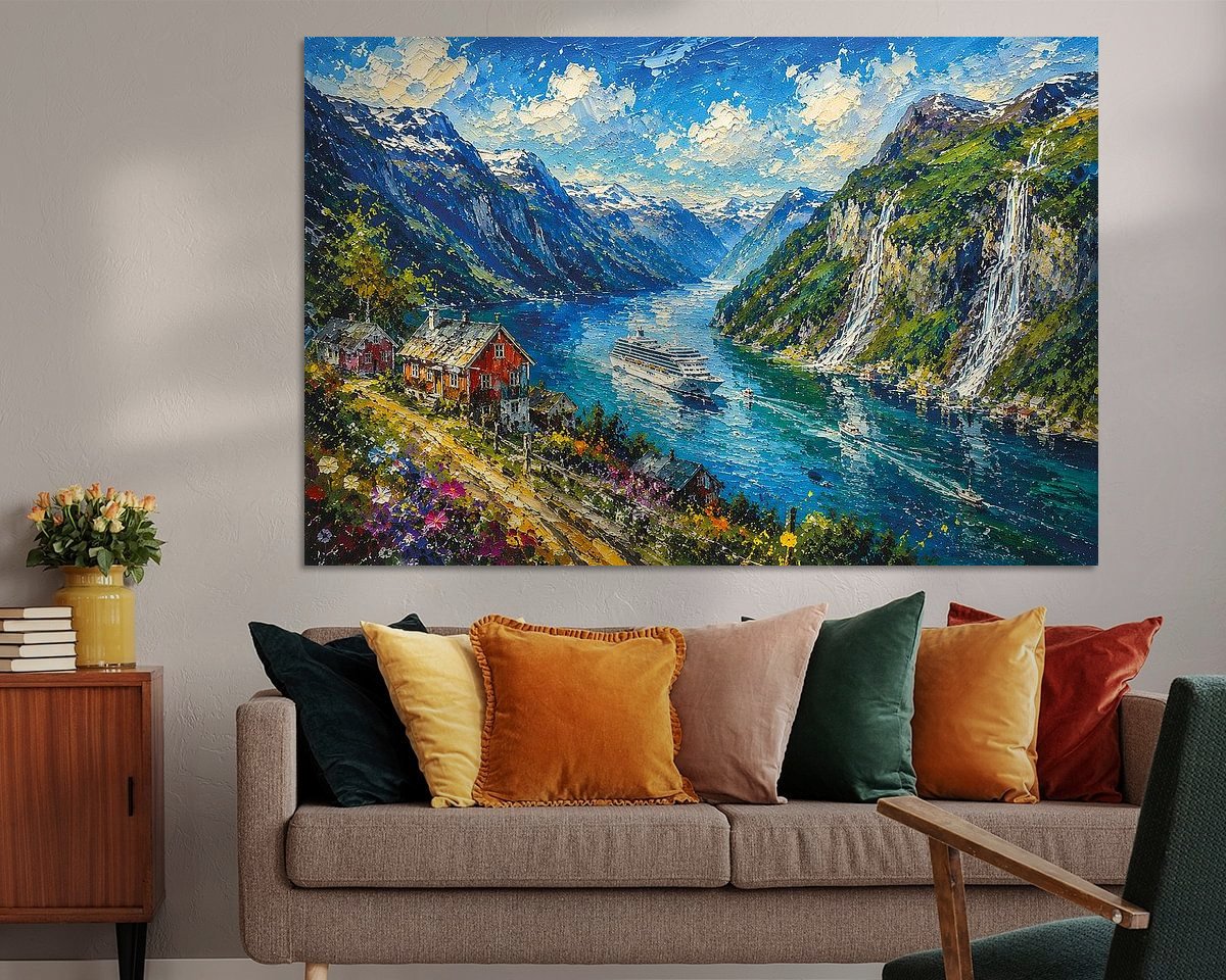 Example of the artwork in a room