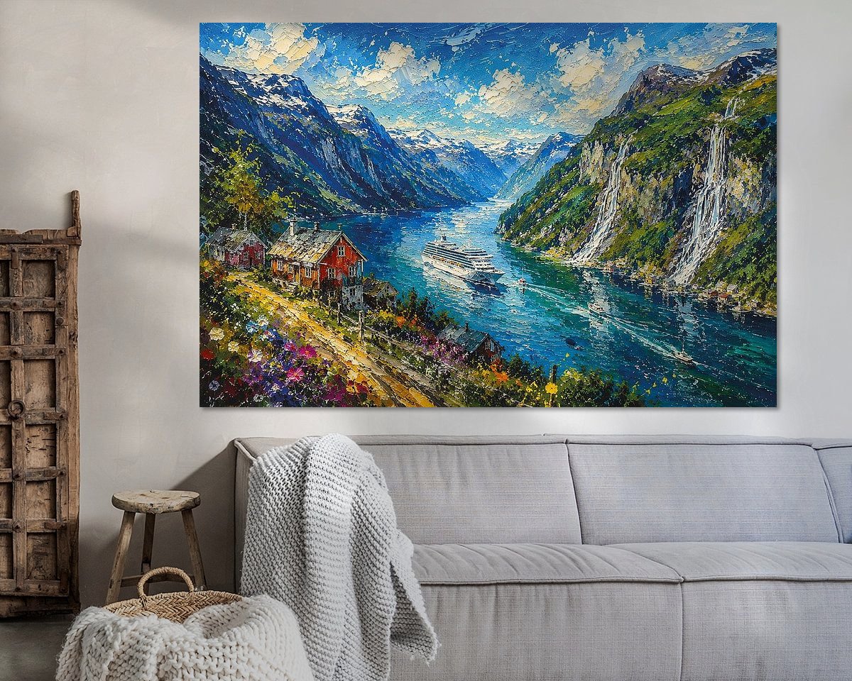 Example of the artwork in a room