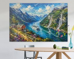 Example of the artwork in a room