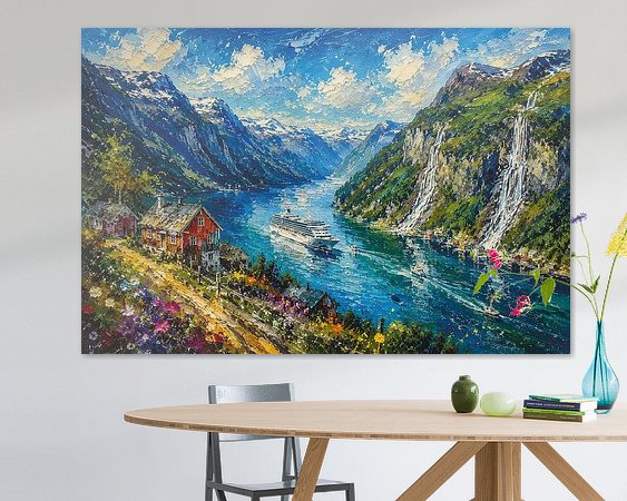 Example of the artwork in a room