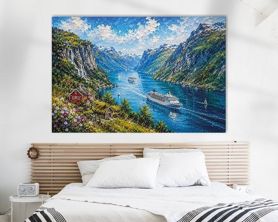 Example of the artwork in a room