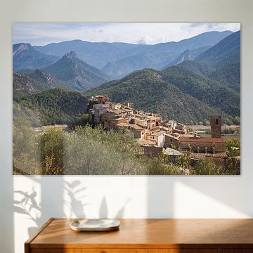  het dorp Coll de Nargo in Catalonië, gelegen in de bergen