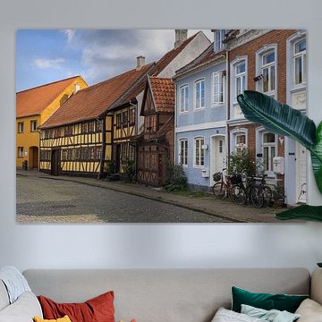 Maisons anciennes de la Skippergade, à Nyborg, au Danemark sur PhotoCluster