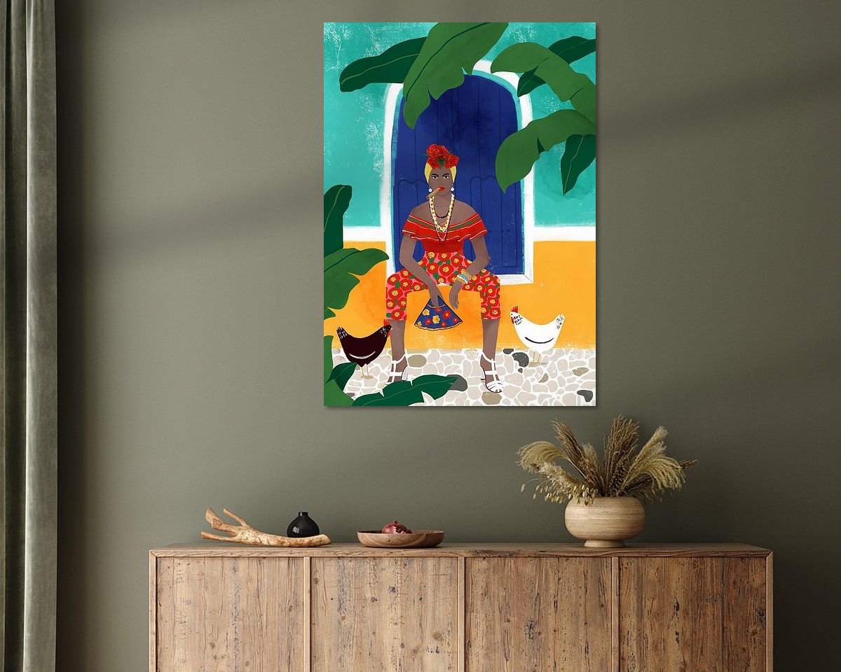 Example of the artwork in a room