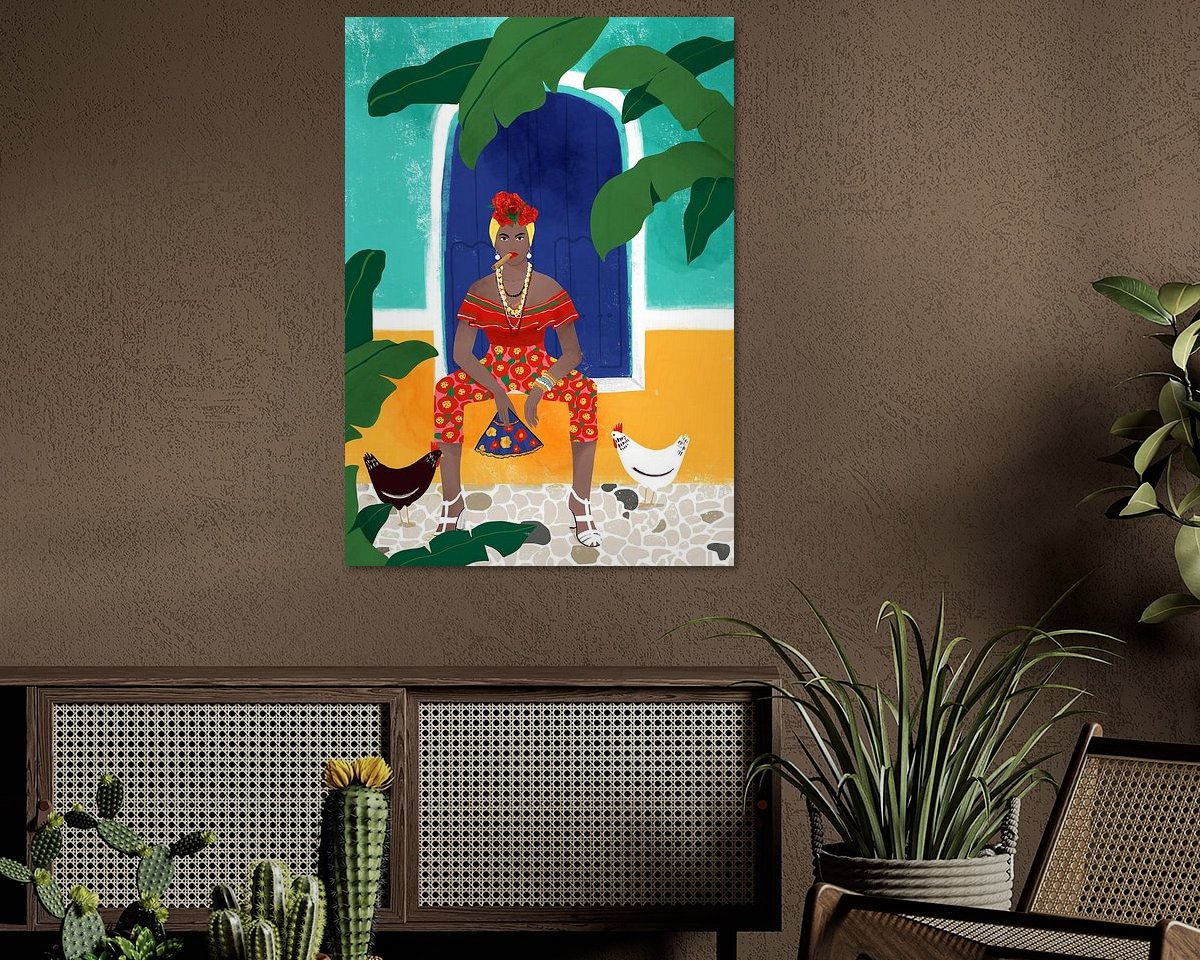 Example of the artwork in a room