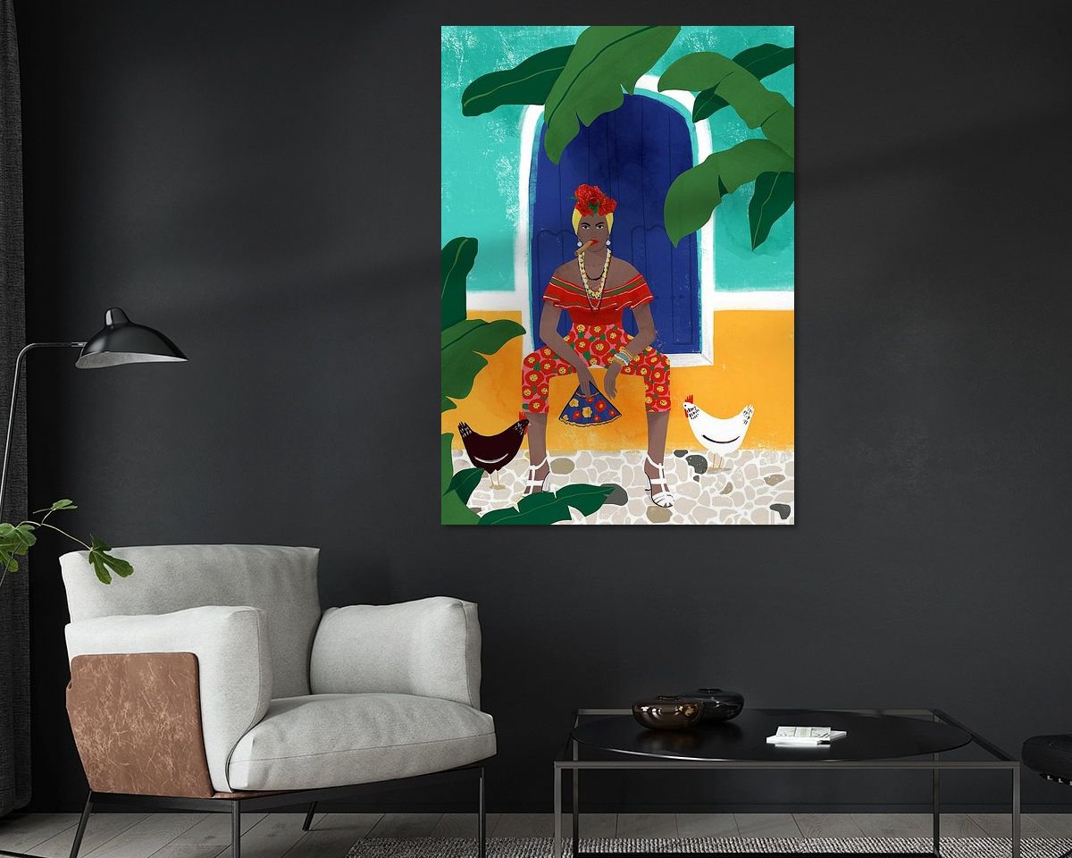 Example of the artwork in a room