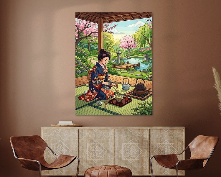 Example of the artwork in a room