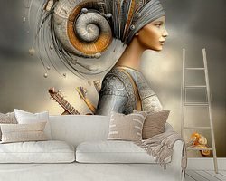 Example of the artwork in a room