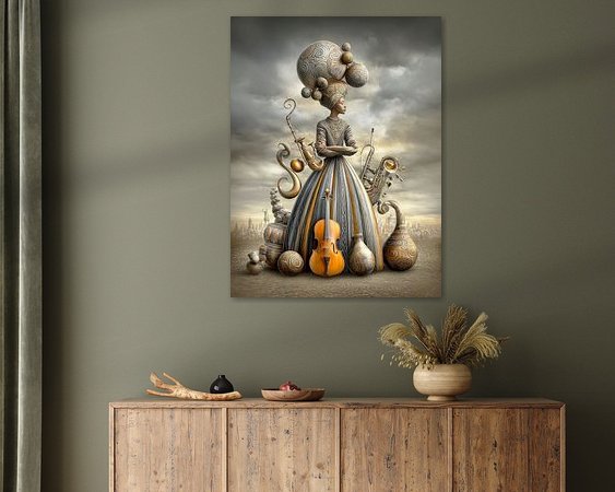 Example of the artwork in a room