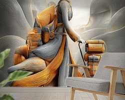 Example of the artwork in a room