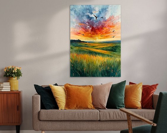 Example of the artwork in a room