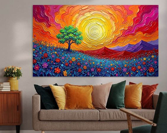 Example of the artwork in a room