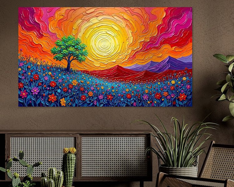 Example of the artwork in a room