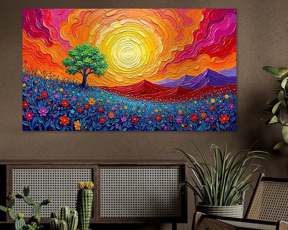 Example of the artwork in a room