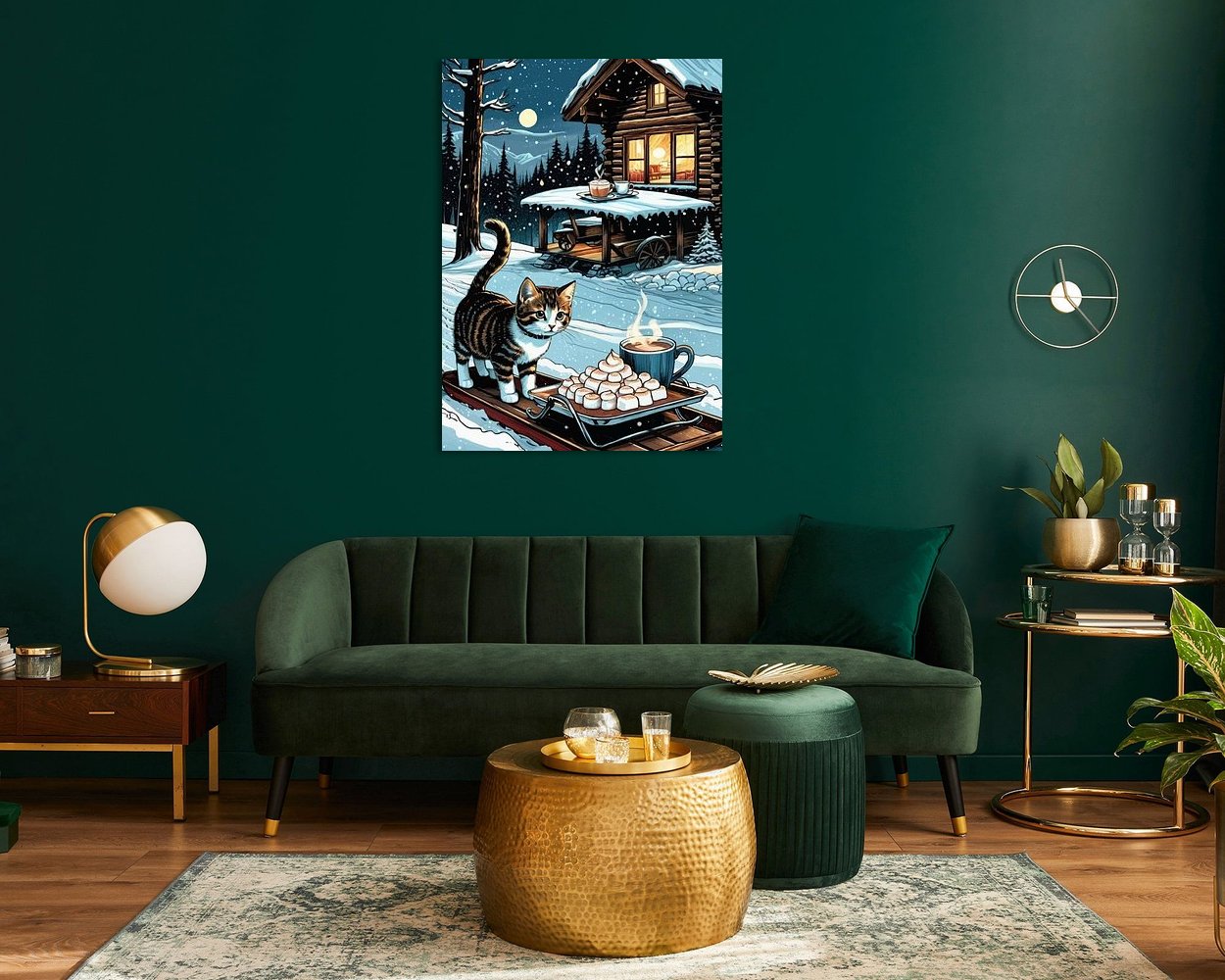 Example of the artwork in a room