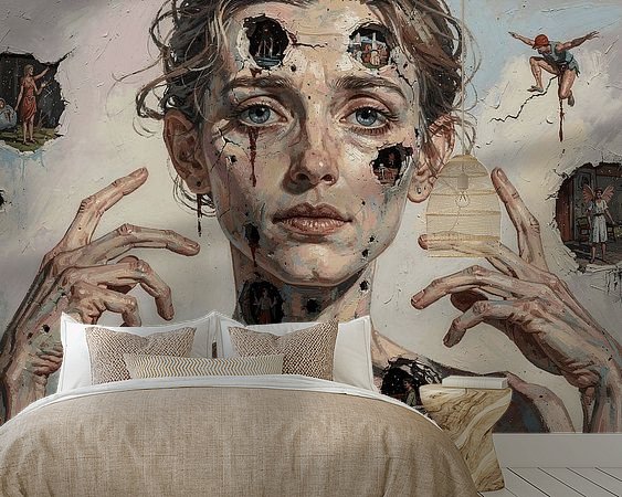 Example of the artwork in a room
