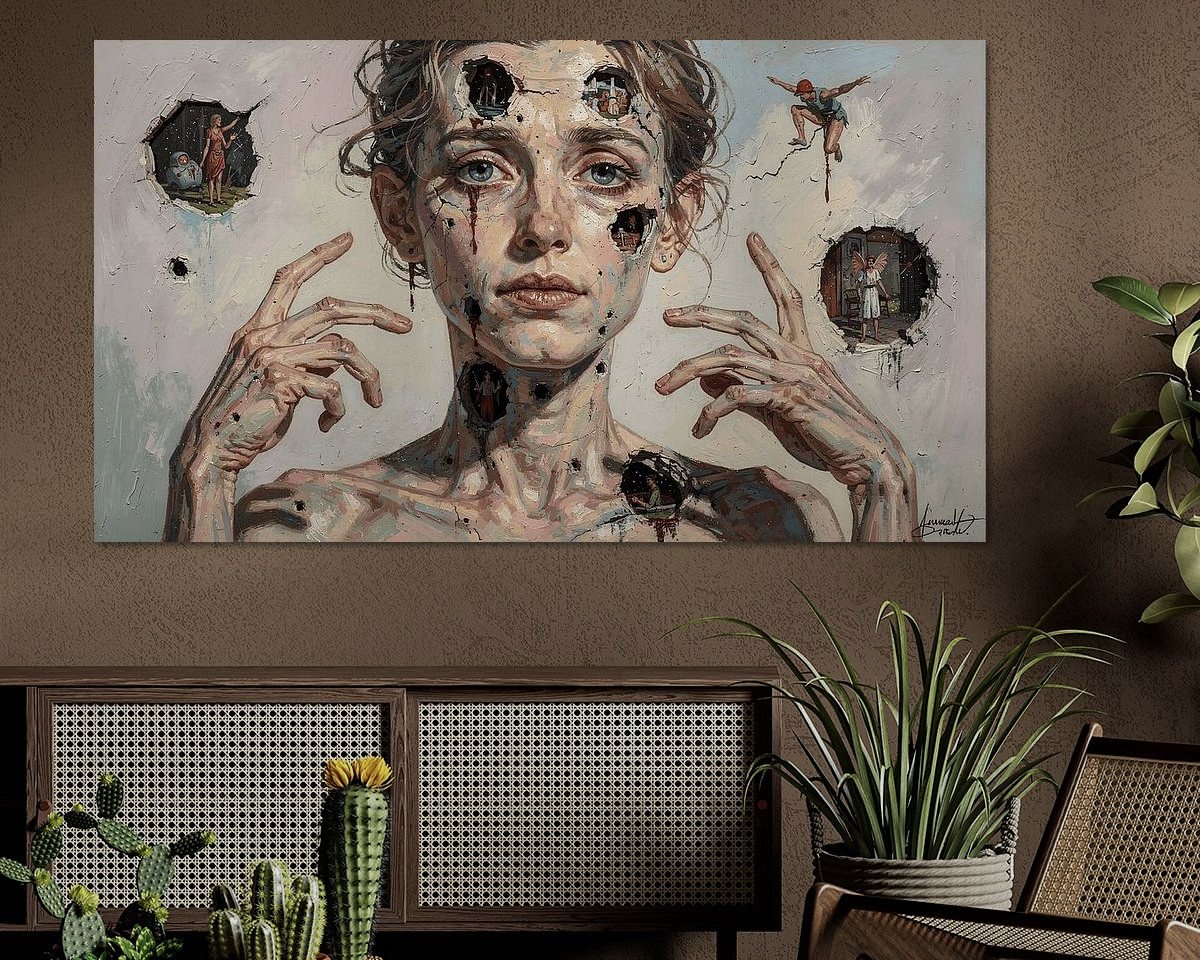 Example of the artwork in a room