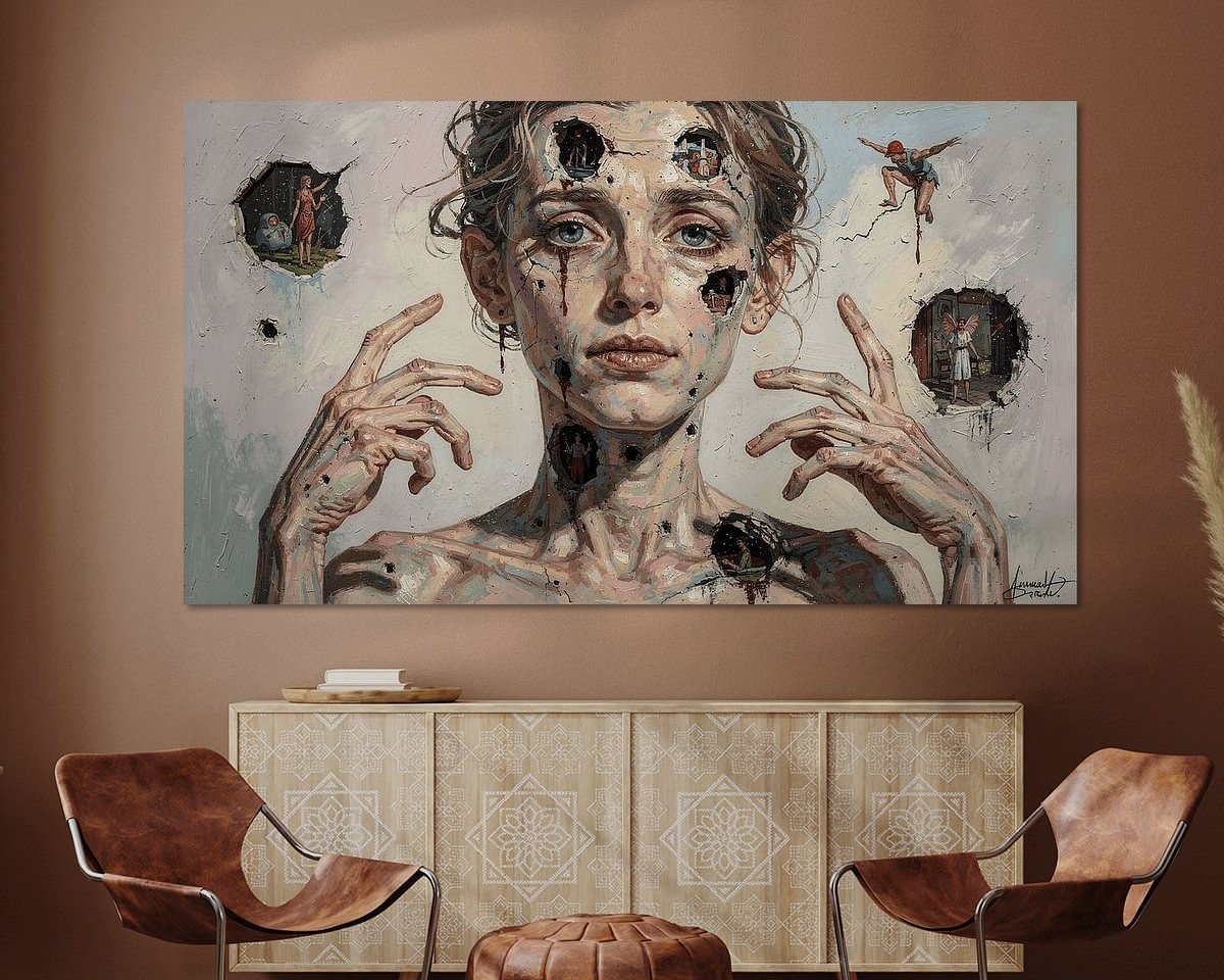Example of the artwork in a room