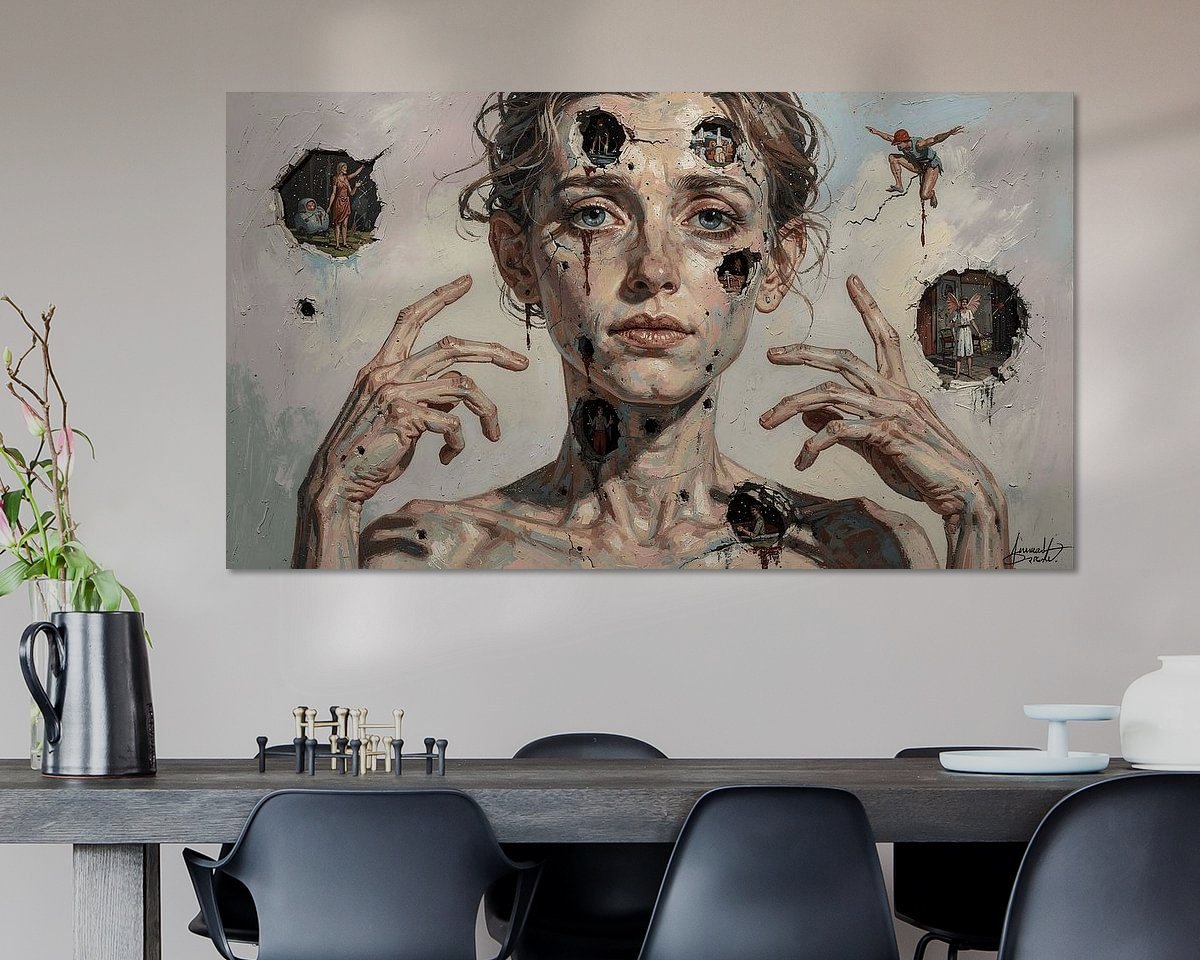 Example of the artwork in a room