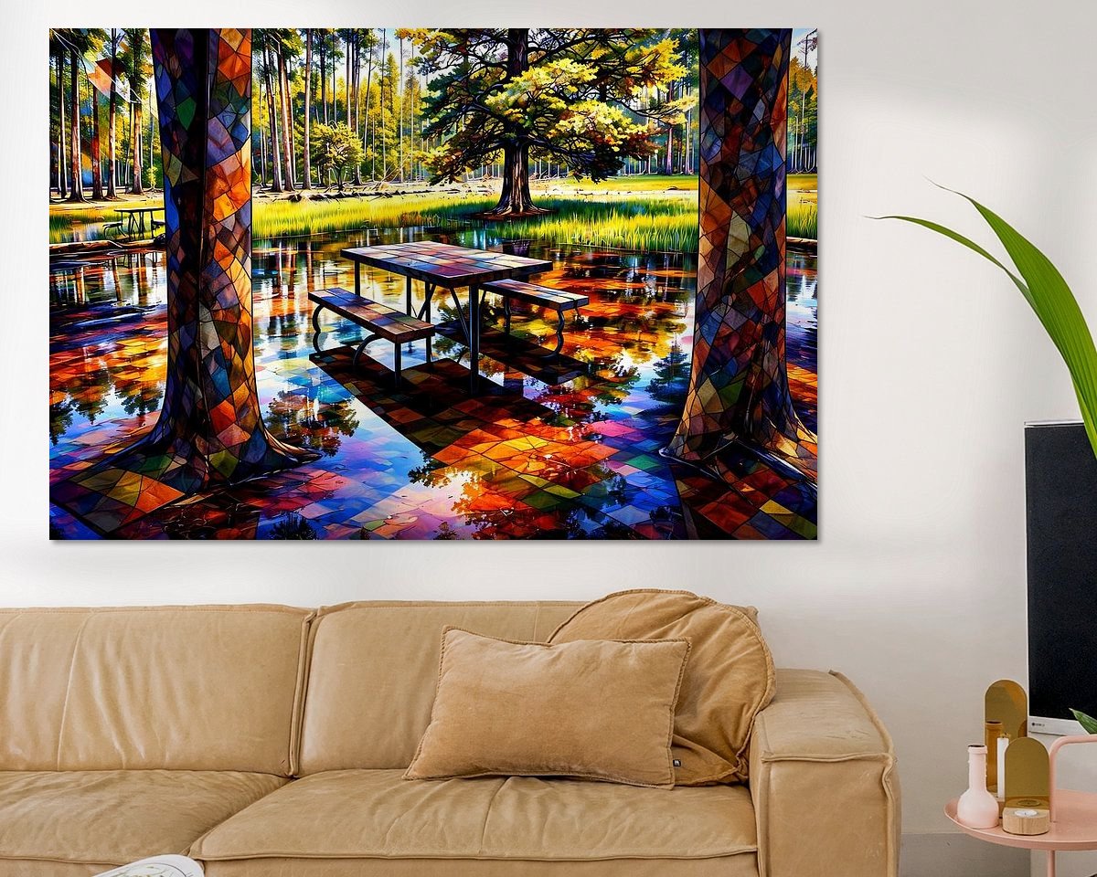 Example of the artwork in a room
