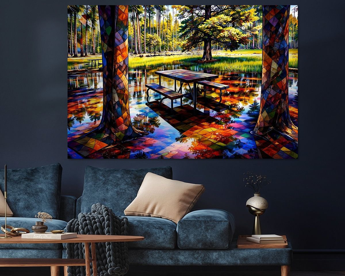 Example of the artwork in a room