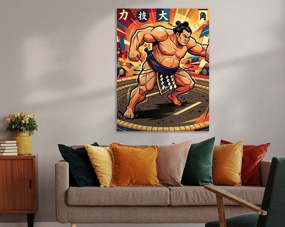 Example of the artwork in a room