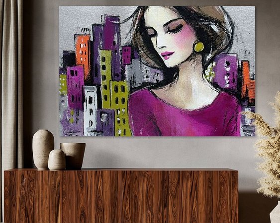 Example of the artwork in a room