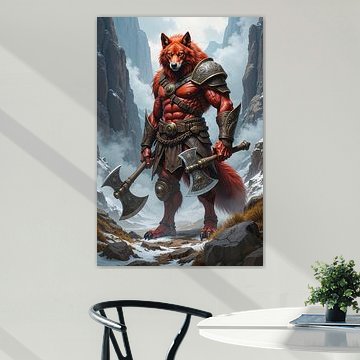 FUCHS – Der pelzige Krieger mit seinen mächtigen Äxten im Gebirge