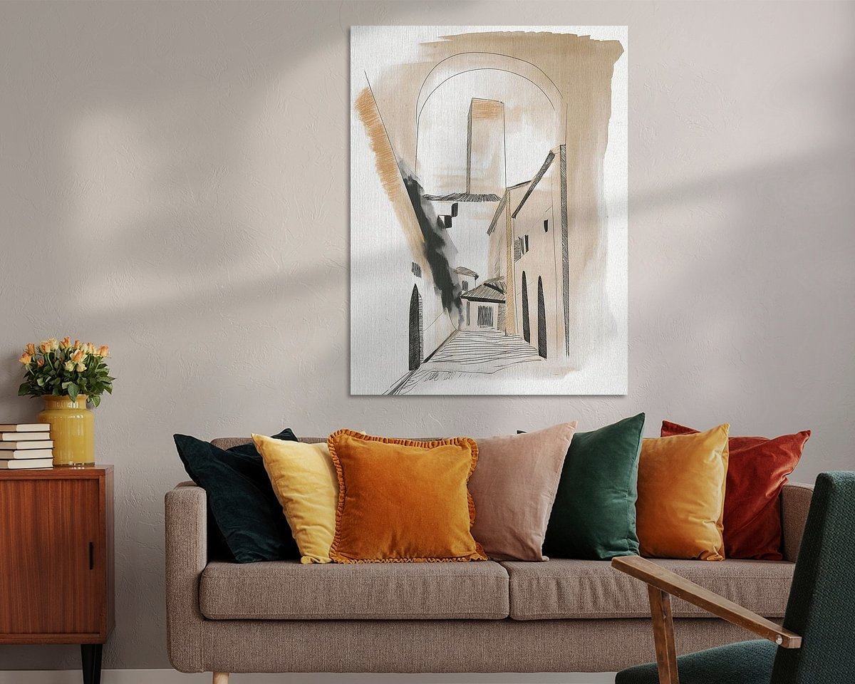 Example of the artwork in a room