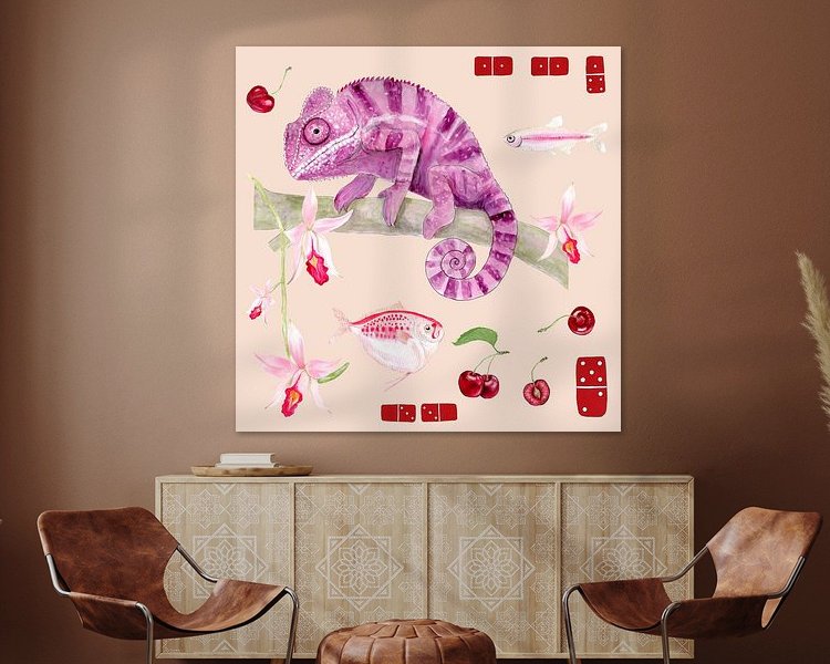 Example of the artwork in a room