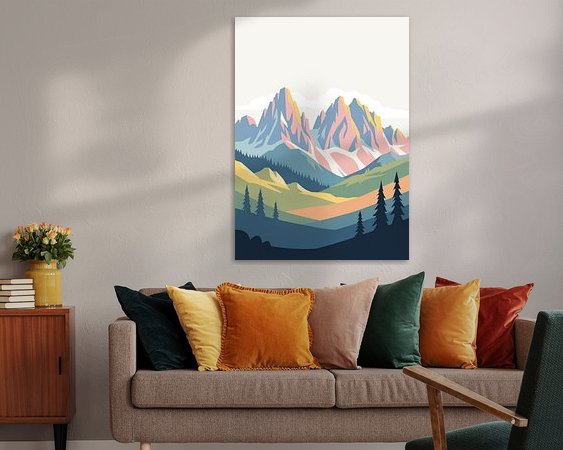Example of the artwork in a room
