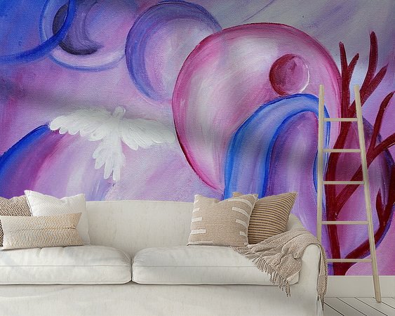 Example of the artwork in a room