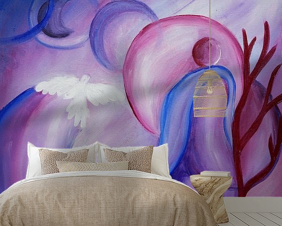 Example of the artwork in a room