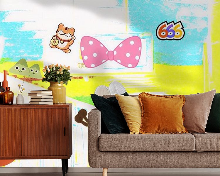 Example of the artwork in a room