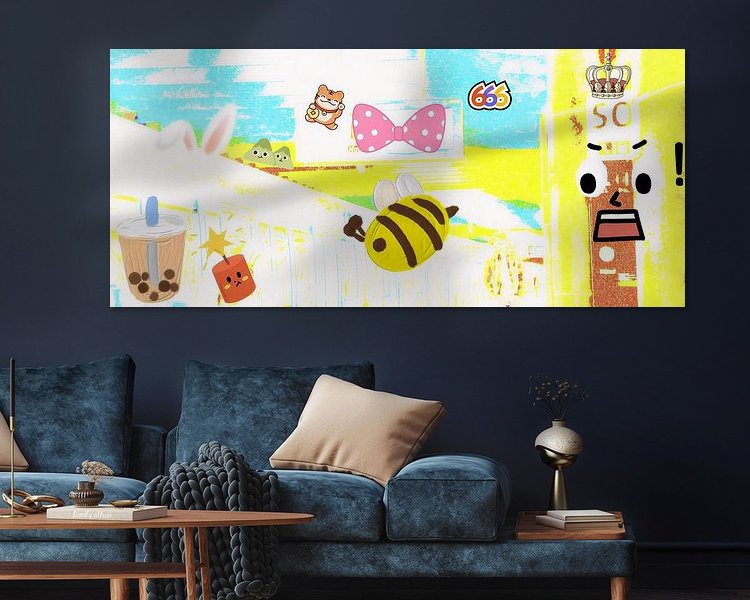 Example of the artwork in a room