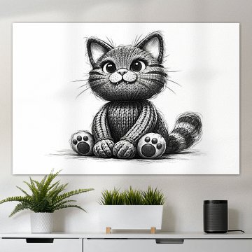 Un chaton tricoté très mignon