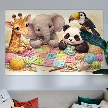 Schattige hakende dieren van Linda de Klein