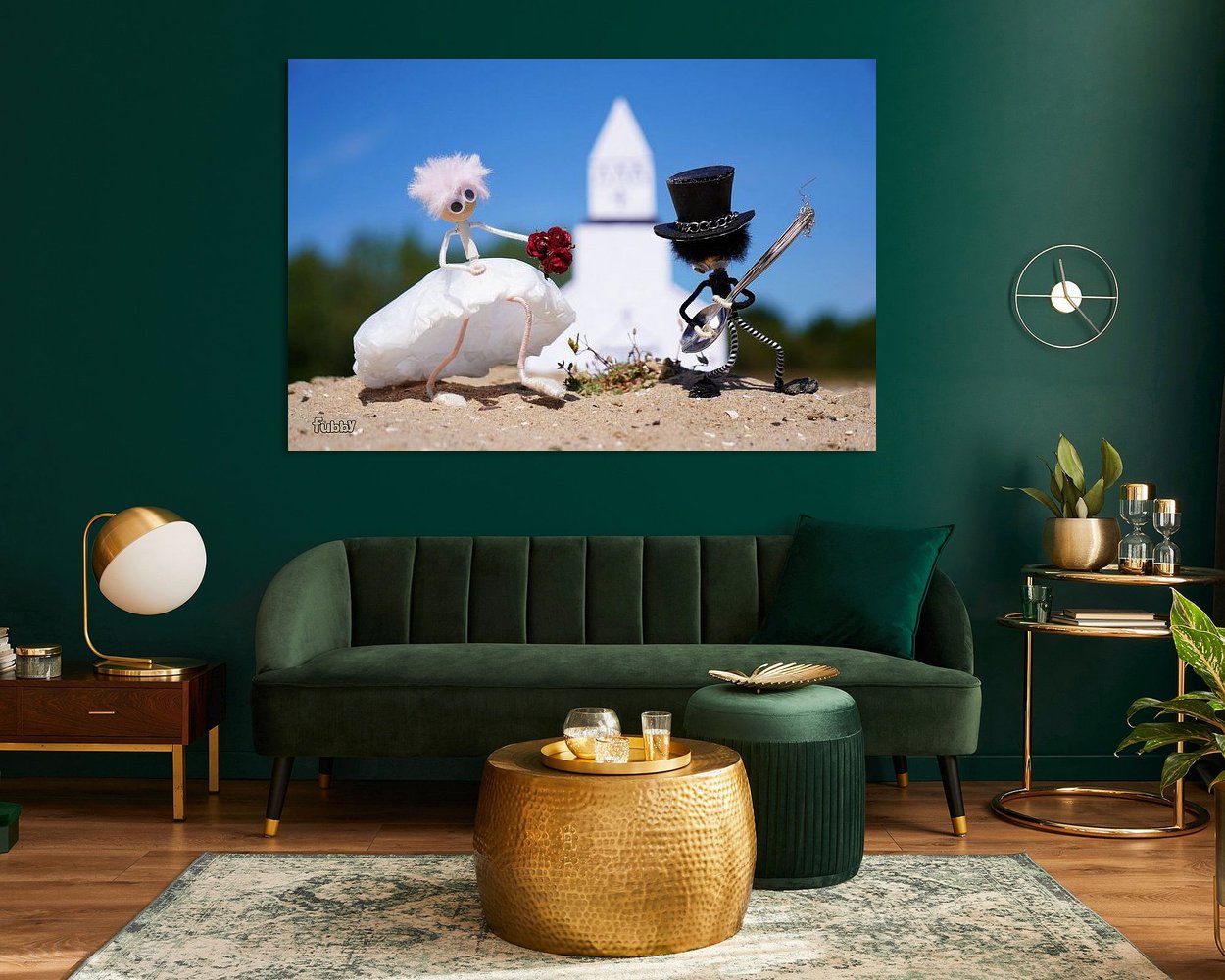 Example of the artwork in a room