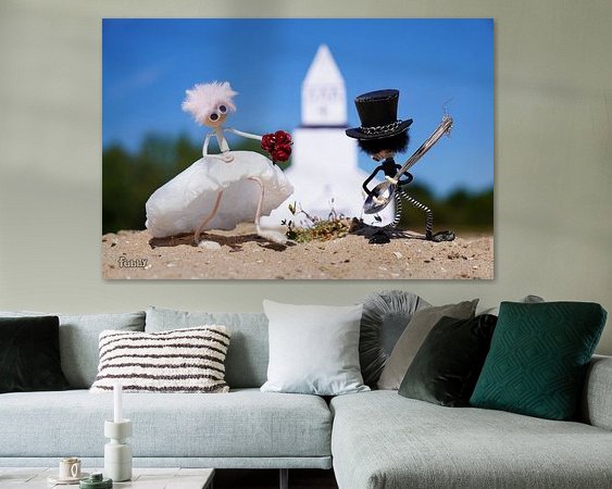 Example of the artwork in a room