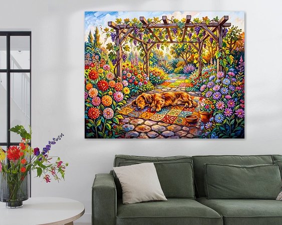 Example of the artwork in a room